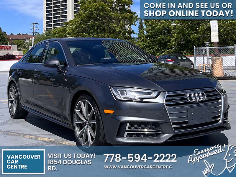 Used Sedan 2017 Audi A4 Gray for sale in Vancouver