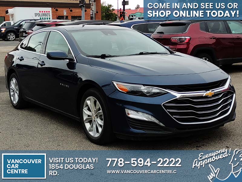 Used Sedan 2022 Chevrolet Malibu Blue for sale in Vancouver