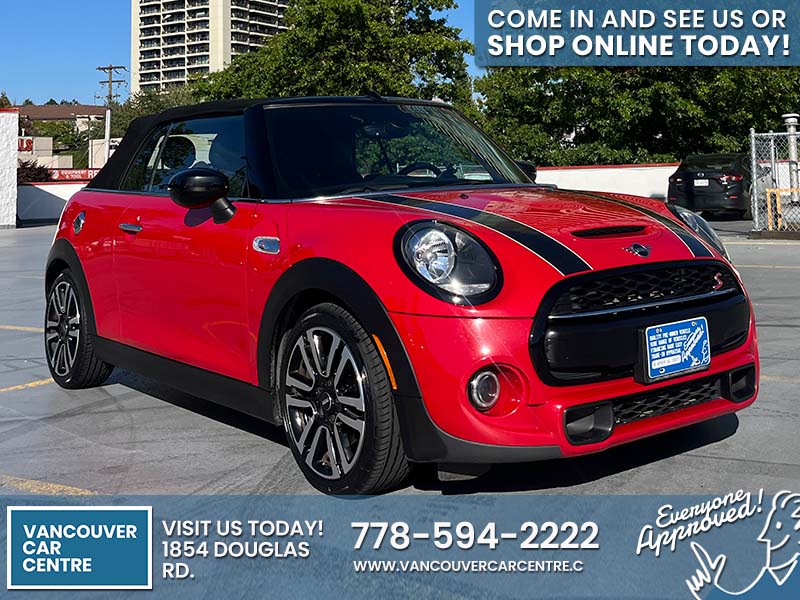 Used Convertible 2020 MINI Convertible Red for sale in Vancouver