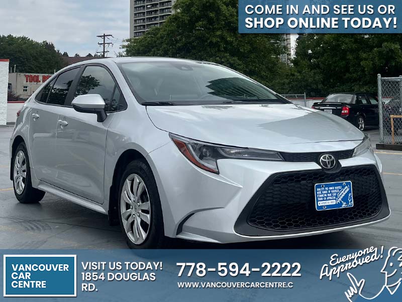 Used Sedan 2020 Toyota Corolla Silver for sale in Vancouver