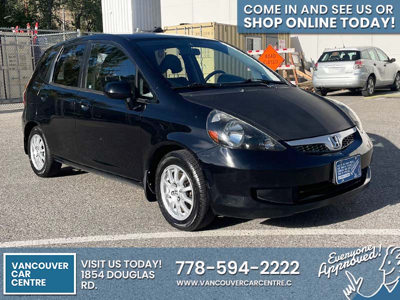 Used Hatchback 2008 Honda Fit Black for sale in Vancouver