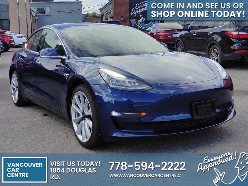 Used Sedan 2019 Tesla Model 3 Blue ** for sale in Vancouver