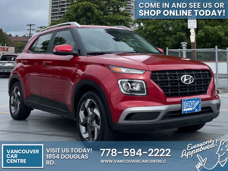 Used SUV 2022 Hyundai Venue Red ** for sale in Vancouver