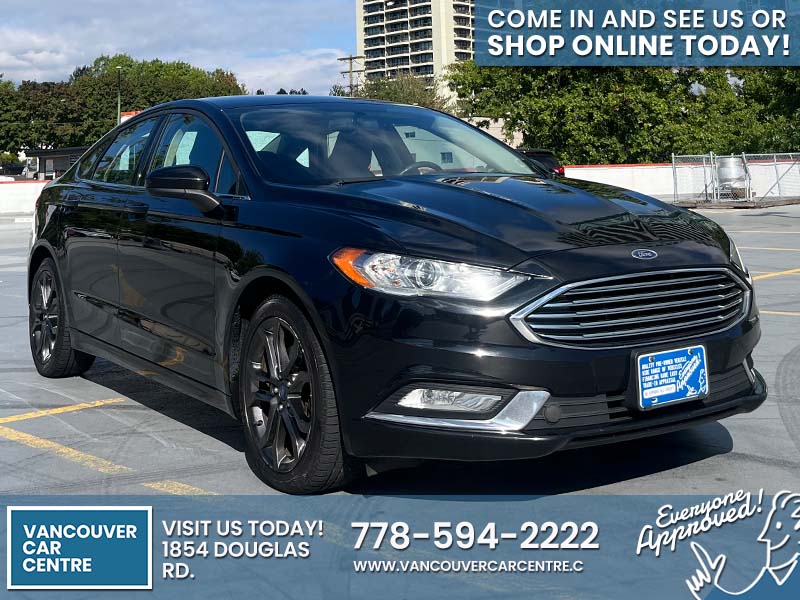 Used Sedan 2018 Ford Fusion Black ** for sale in Vancouver