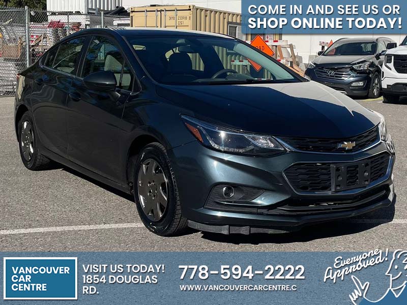 Used Sedan 2018 Chevrolet Cruze Gray ** for sale in Vancouver