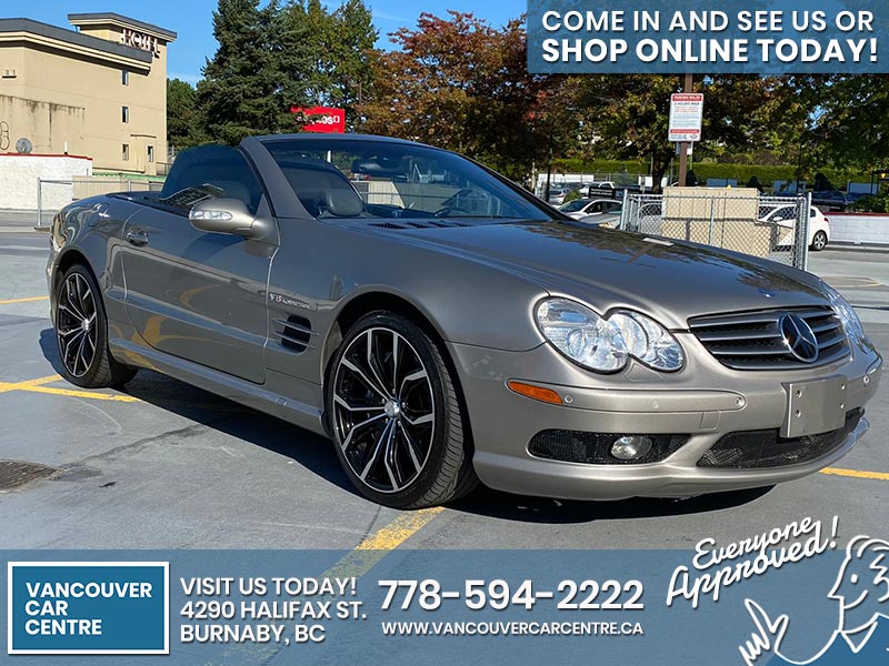 Used Convertible 2003 Mercedes Benz SL-Class Silver for sale in Vancouver