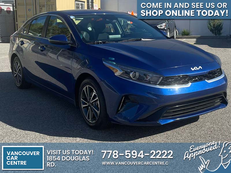 Used Sedan 2022 Kia Forte Blue ** for sale in Vancouver