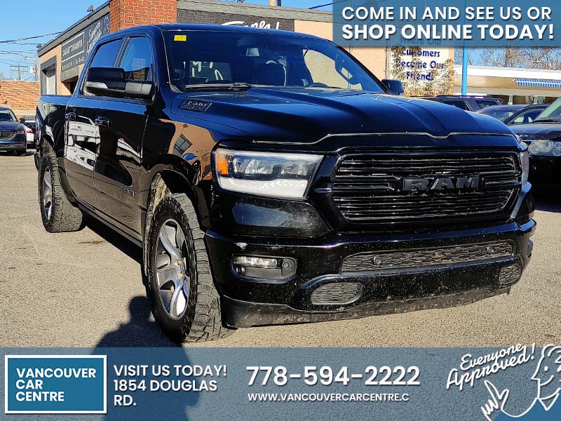 Used Crew Cab 2020 Ram 1500 Black for sale in Vancouver