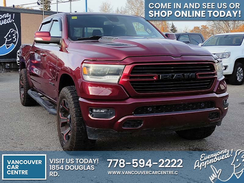 Used Crew Cab 2019 Ram 1500 Red for sale in Vancouver