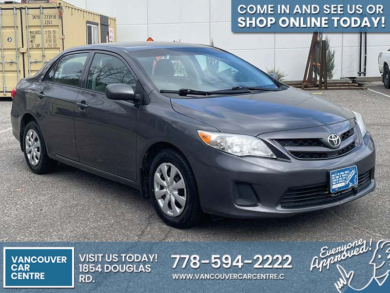 Used Sedan 2013 Toyota Corolla Gray for sale in Vancouver