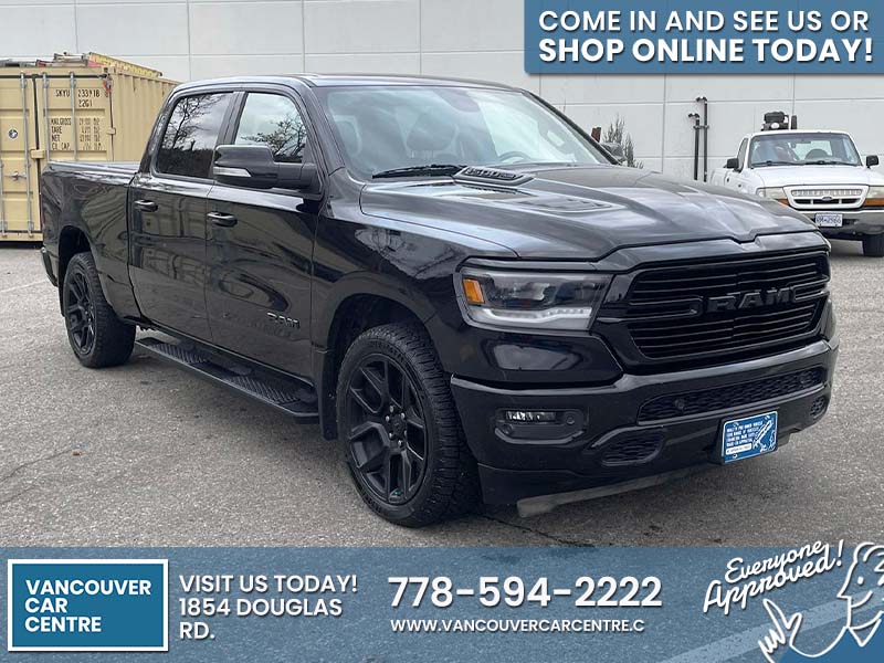 Used Crew Cab 2020 Ram 1500 Black for sale in Vancouver